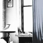 Kojo's    1995
The only quiet place in Kojo's apartment.

8 x 10 in.      $   675
20 x 30 in.    $2,250